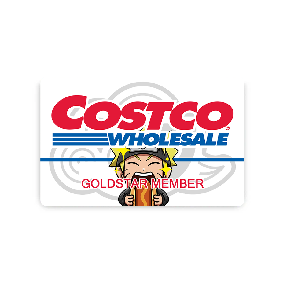 Naruto Costco Card Skin - Gold Star Member