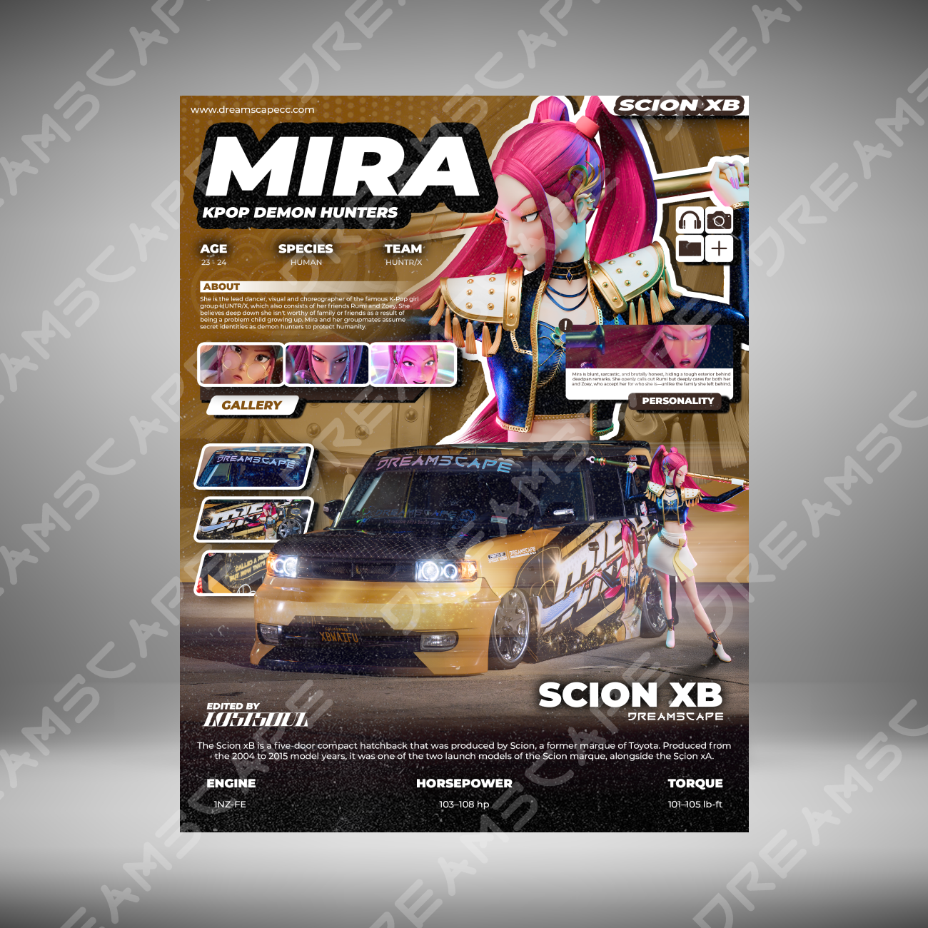 Mira x Scion XB Poster Print (8.5" x 11")
